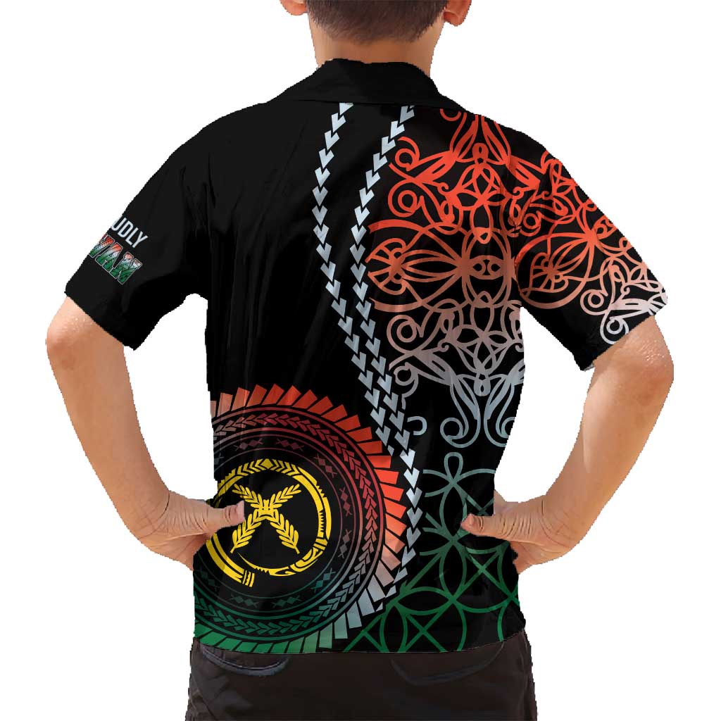 Proudly Ni-Van Sandroing Inspired Family Matching Long Sleeve Bodycon Dress and Hawaiian Shirt Penama Classic Style LT7 - Polynesian Pride