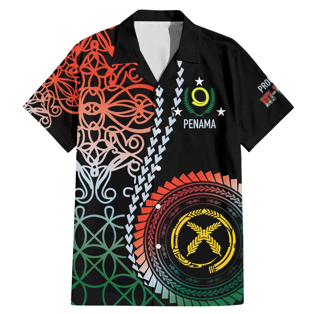 Proudly Ni-Van Sandroing Inspired Family Matching Mermaid Dress and Hawaiian Shirt Penama Classic Style LT7 Dad's Shirt - Short Sleeve Colorful - Polynesian Pride