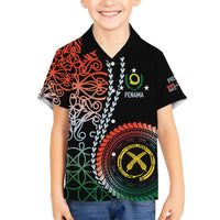 Proudly Ni-Van Sandroing Inspired Family Matching Off Shoulder Short Dress and Hawaiian Shirt Penama Classic Style LT7 Son's Shirt Colorful - Polynesian Pride