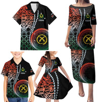Proudly Ni-Van Sandroing Inspired Family Matching Puletasi and Hawaiian Shirt Penama Classic Style LT7 - Polynesian Pride