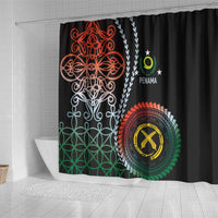 Proudly Ni-Van Sandroing Inspired Shower Curtain Penama Classic Style LT7 - Polynesian Pride