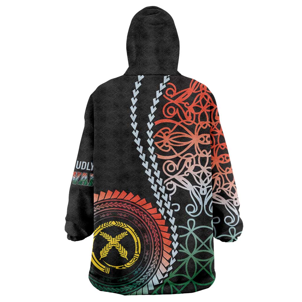 Proudly Ni-Van Sandroing Inspired Wearable Blanket Hoodie Penama Classic Style LT7 - Polynesian Pride