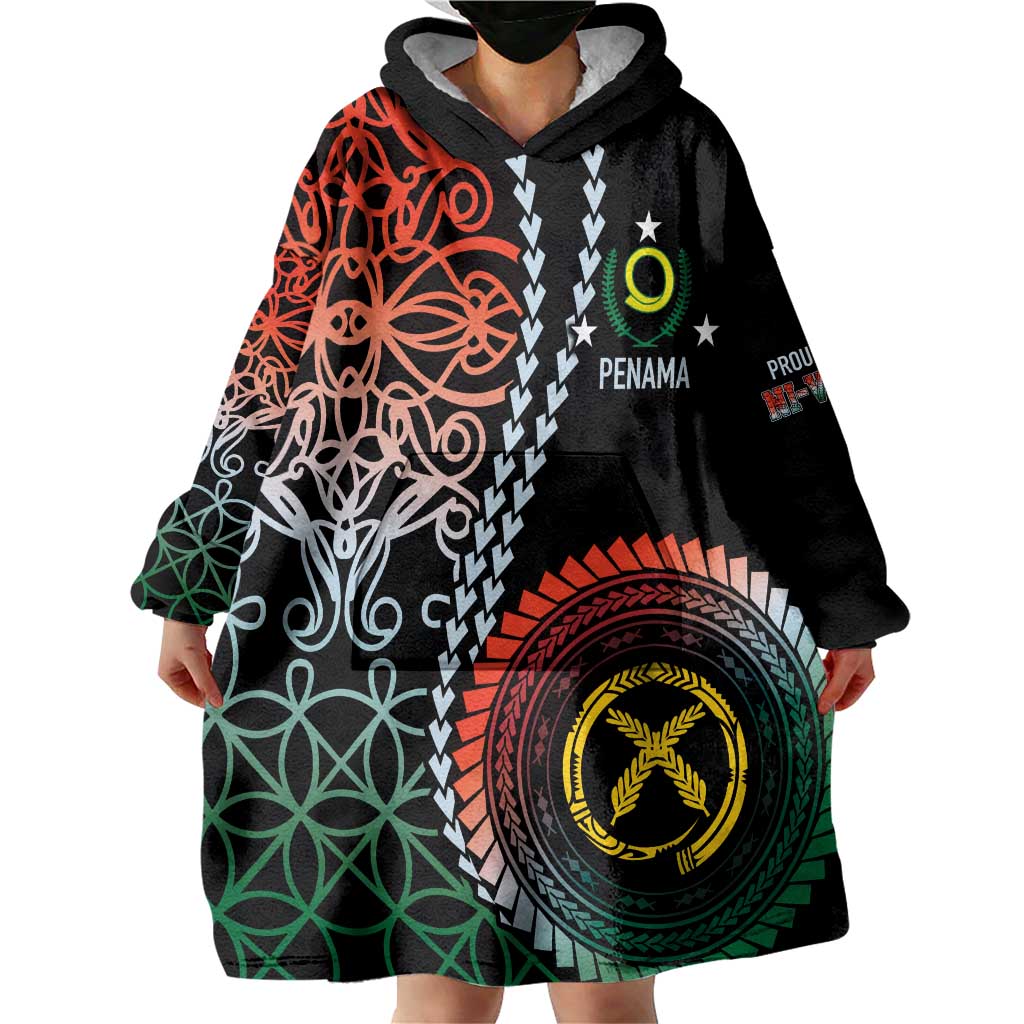 Proudly Ni-Van Sandroing Inspired Wearable Blanket Hoodie Penama Classic Style LT7 - Polynesian Pride