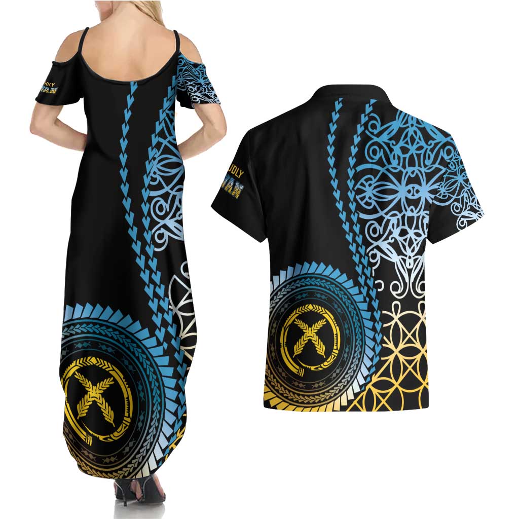Proudly Ni-Van Sandroing Inspired Couples Matching Summer Maxi Dress and Hawaiian Shirt Sanma Classic Style
