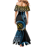Proudly Ni-Van Sandroing Inspired Family Matching Mermaid Dress and Hawaiian Shirt Sanma Classic Style LT7 - Polynesian Pride