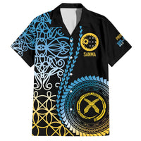 Proudly Ni-Van Sandroing Inspired Family Matching Off Shoulder Maxi Dress and Hawaiian Shirt Sanma Classic Style LT7 Dad's Shirt - Short Sleeve Colorful - Polynesian Pride