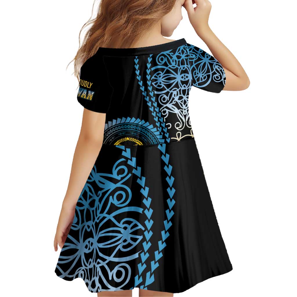 Proudly Ni-Van Sandroing Inspired Family Matching Off Shoulder Short Dress and Hawaiian Shirt Sanma Classic Style LT7 - Polynesian Pride