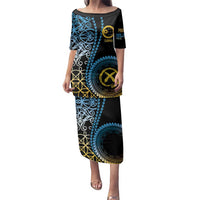 Proudly Ni-Van Sandroing Inspired Family Matching Puletasi and Hawaiian Shirt Sanma Classic Style LT7 Mom's Dress Colorful - Polynesian Pride