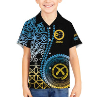 Proudly Ni-Van Sandroing Inspired Family Matching Summer Maxi Dress and Hawaiian Shirt Sanma Classic Style LT7 Son's Shirt Colorful - Polynesian Pride
