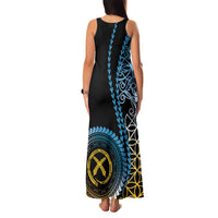 Proudly Ni-Van Sandroing Inspired Family Matching Tank Maxi Dress and Hawaiian Shirt Sanma Classic Style LT7 - Polynesian Pride
