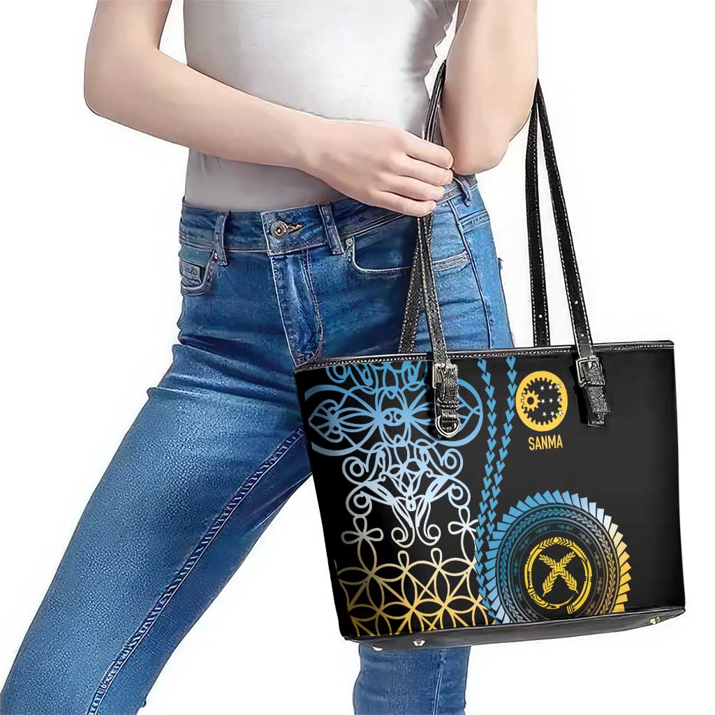 Proudly Ni-Van Sandroing Inspired Leather Tote Bag Sanma Classic Style