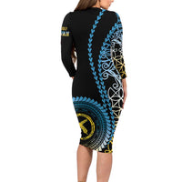 Proudly Ni-Van Sandroing Inspired Long Sleeve Bodycon Dress Sanma Classic Style