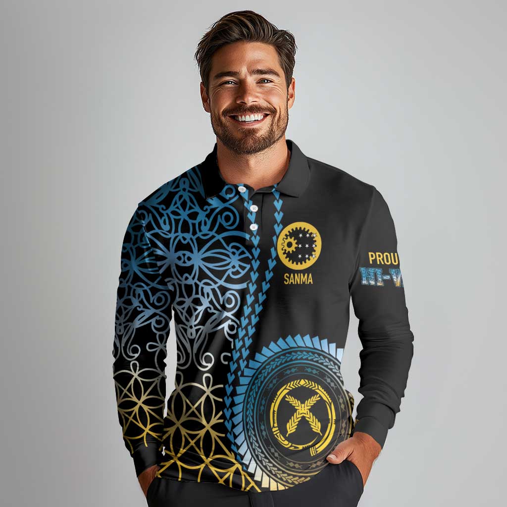 Proudly Ni-Van Sandroing Inspired Long Sleeve Polo Shirt Sanma Classic Style