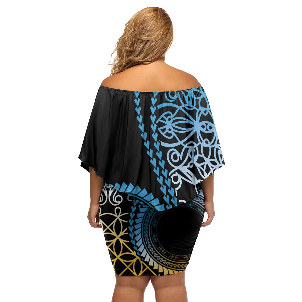 Proudly Ni-Van Sandroing Inspired Off Shoulder Short Dress Sanma Classic Style