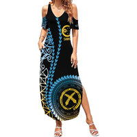 Proudly Ni-Van Sandroing Inspired Summer Maxi Dress Sanma Classic Style LT7 Women Colorful - Polynesian Pride