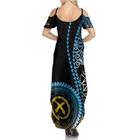 Proudly Ni-Van Sandroing Inspired Summer Maxi Dress Sanma Classic Style LT7 - Polynesian Pride