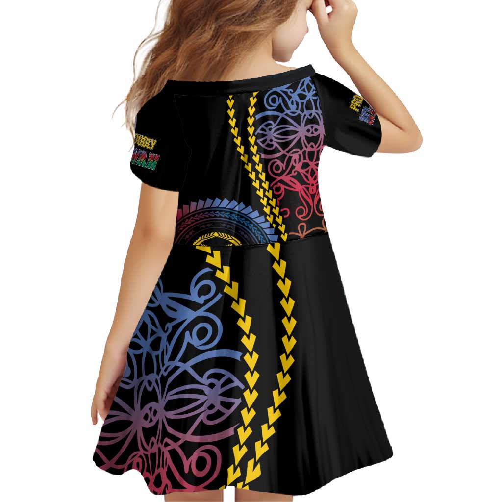 Proudly Ni-Van Sandroing Inspired Family Matching Off Shoulder Maxi Dress and Hawaiian Shirt Shefa Classic Style LT7 - Polynesian Pride