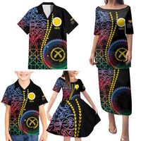 Proudly Ni-Van Sandroing Inspired Family Matching Puletasi and Hawaiian Shirt Shefa Classic Style
