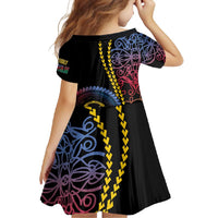 Proudly Ni-Van Sandroing Inspired Family Matching Short Sleeve Bodycon Dress and Hawaiian Shirt Shefa Classic Style LT7 - Polynesian Pride
