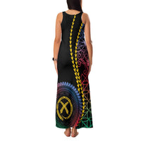 Proudly Ni-Van Sandroing Inspired Family Matching Tank Maxi Dress and Hawaiian Shirt Shefa Classic Style LT7 - Polynesian Pride