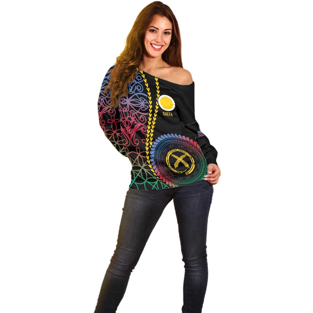 Proudly Ni-Van Sandroing Inspired Off Shoulder Sweater Shefa Classic Style