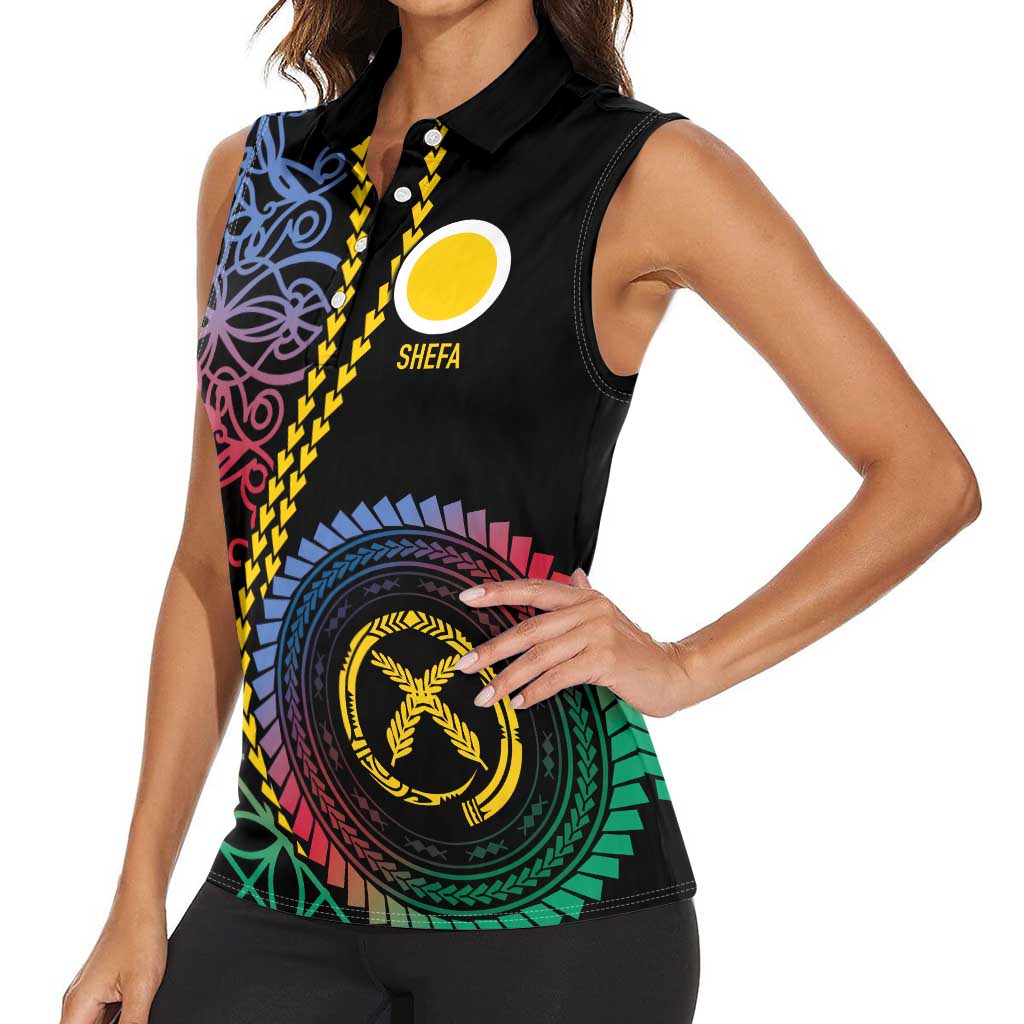 Proudly Ni-Van Sandroing Inspired Women Sleeveless Polo Shirt Shefa Classic Style