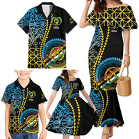 Proudly Ni-Van Sandroing Inspired Family Matching Mermaid Dress and Hawaiian Shirt Torba Classic Style LT7 - Polynesian Pride