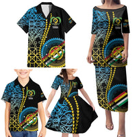 Proudly Ni-Van Sandroing Inspired Family Matching Puletasi and Hawaiian Shirt Torba Classic Style