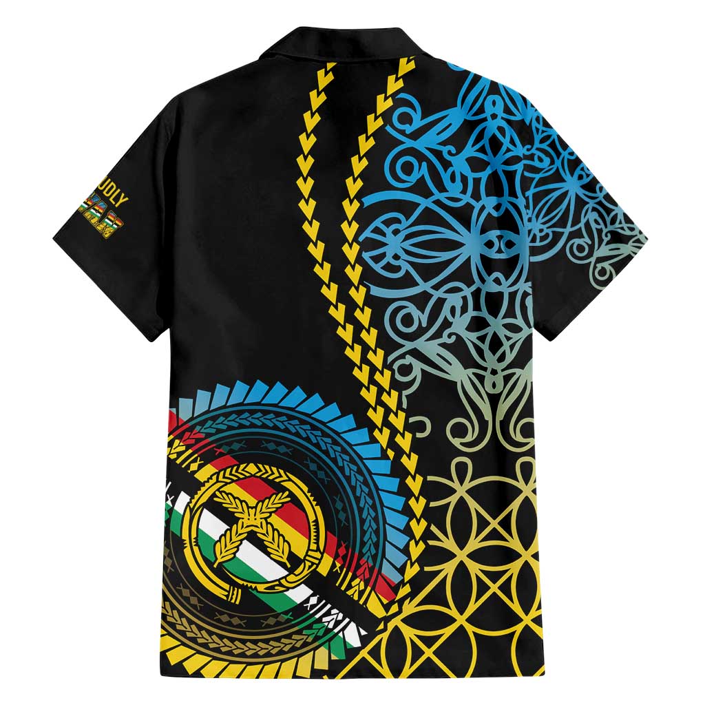 Proudly Ni-Van Sandroing Inspired Family Matching Short Sleeve Bodycon Dress and Hawaiian Shirt Torba Classic Style LT7 - Polynesian Pride