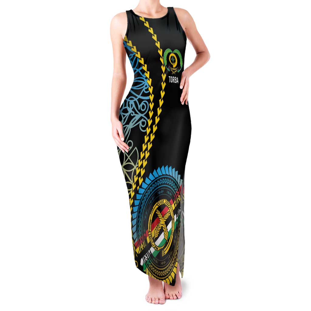Proudly Ni-Van Sandroing Inspired Family Matching Tank Maxi Dress and Hawaiian Shirt Torba Classic Style LT7 Mom's Dress Colorful - Polynesian Pride