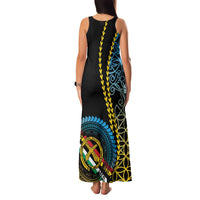Proudly Ni-Van Sandroing Inspired Family Matching Tank Maxi Dress and Hawaiian Shirt Torba Classic Style LT7 - Polynesian Pride