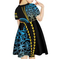 Proudly Ni-Van Sandroing Inspired Kid Short Sleeve Dress Torba Classic Style LT7 - Polynesian Pride