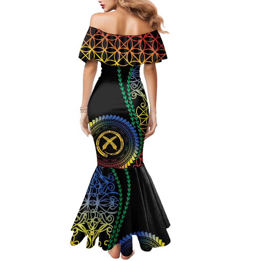 Proudly Ni-Van Sandroing Inspired Family Matching Mermaid Dress and Hawaiian Shirt Tafea Classic Style LT7 - Polynesian Pride