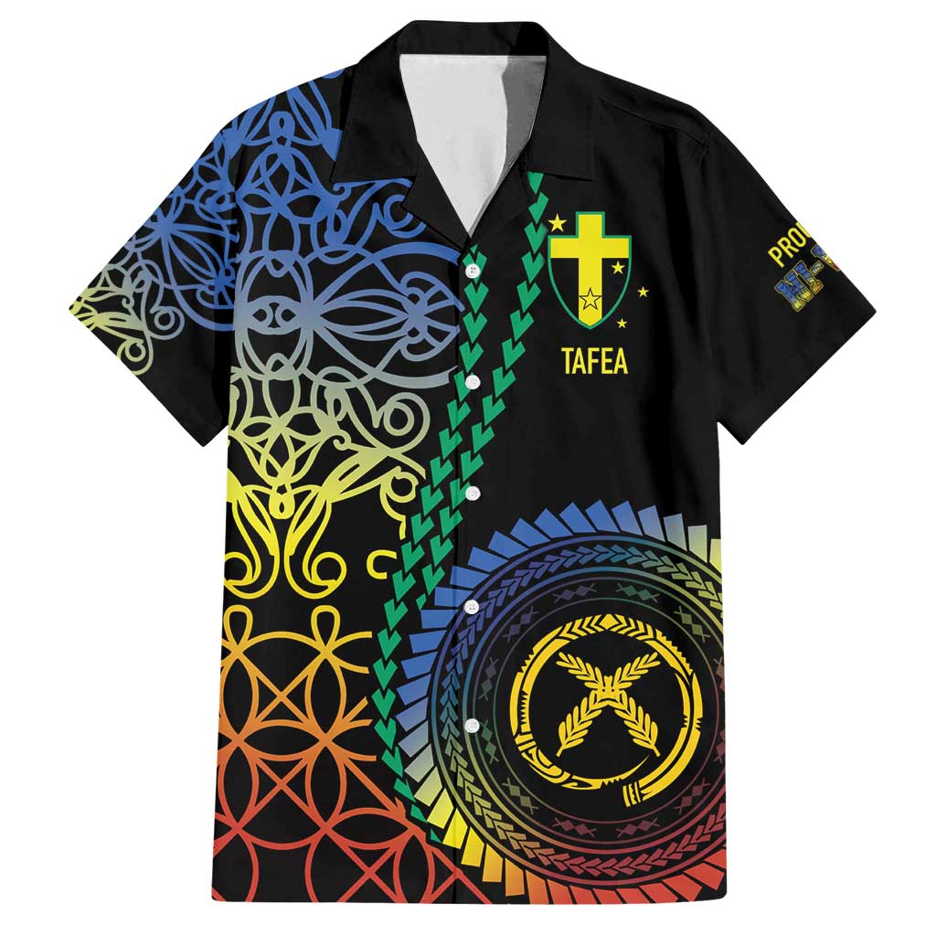 Proudly Ni-Van Sandroing Inspired Family Matching Off Shoulder Maxi Dress and Hawaiian Shirt Tafea Classic Style LT7 Dad's Shirt - Short Sleeve Colorful - Polynesian Pride