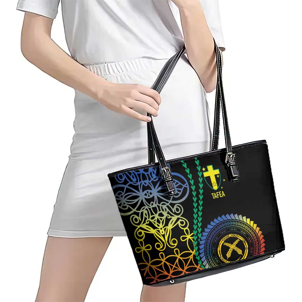 Proudly Ni-Van Sandroing Inspired Leather Tote Bag Tafea Classic Style LT7 - Polynesian Pride