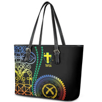 Proudly Ni-Van Sandroing Inspired Leather Tote Bag Tafea Classic Style LT7 - Polynesian Pride