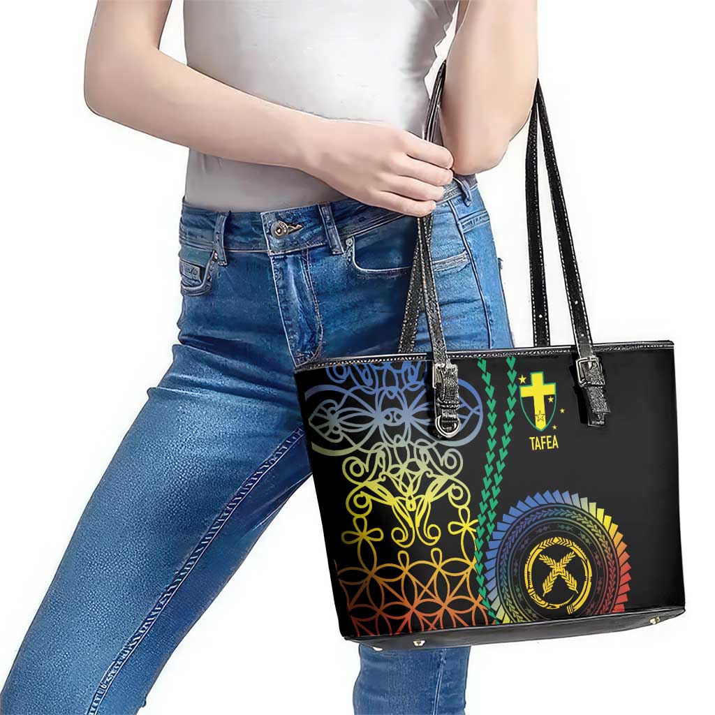 Proudly Ni-Van Sandroing Inspired Leather Tote Bag Tafea Classic Style LT7 - Polynesian Pride
