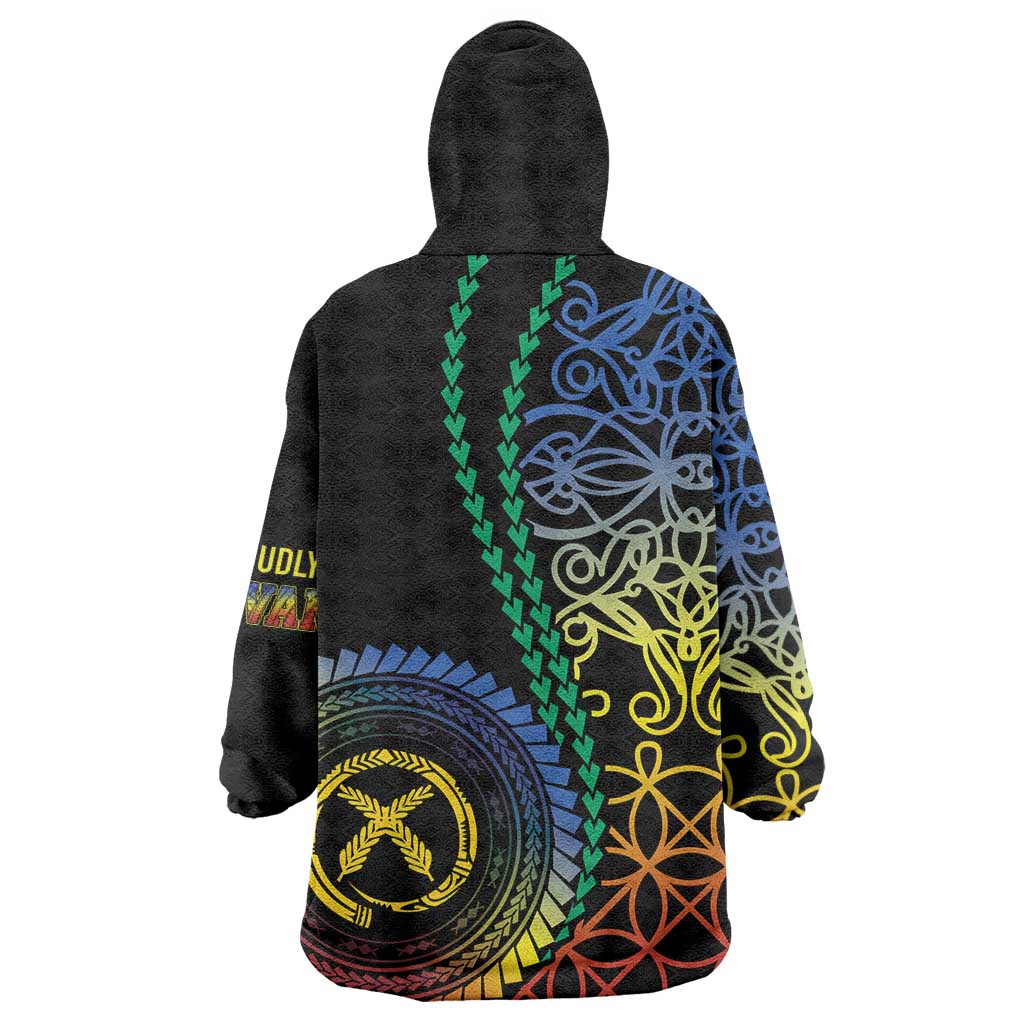 Proudly Ni-Van Sandroing Inspired Wearable Blanket Hoodie Tafea Classic Style