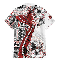 Bula Fiji Family Matching Mermaid Dress and Hawaiian Shirt Shark Tail White Masi Tapa LT7 - Polynesian Pride