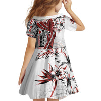Bula Fiji Family Matching Puletasi and Hawaiian Shirt Shark Tail White Masi Tapa LT7 - Polynesian Pride