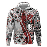 Bula Fiji Hoodie Shark Tail White Masi Tapa LT7 Pullover Hoodie White - Polynesian Pride
