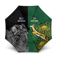 New Zealand - South Africa Greatest Rivals Rugby Umbrella Kiwi Vs Bokke