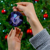 Polynesian Aumakua Ceramic Ornament Jellyfish with Shark - Polynesian Pride