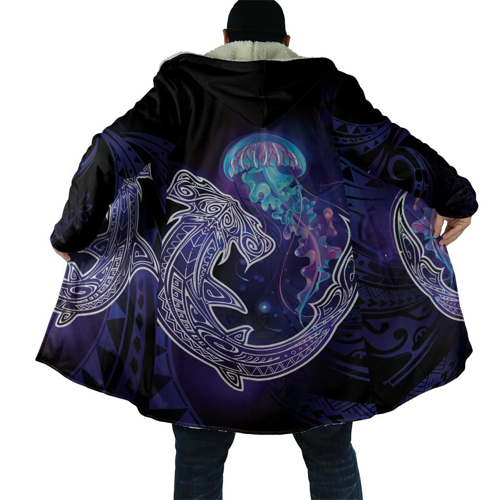 Polynesian Aumakua Cloak Jellyfish with Shark - Polynesian Pride