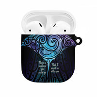 Aotearoa Maori Te Whai Rahi AirPods Case Tala - Nowhere You Could Go That I Won't Be With You LT7 Teal Purple - Polynesian Pride