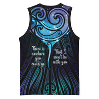 Aotearoa Maori Te Whai Rahi Basketball Jersey Tala - Nowhere You Could Go That I Won't Be With You LT7 - Polynesian Pride