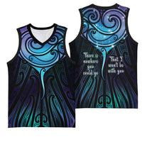 Aotearoa Maori Te Whai Rahi Basketball Jersey Tala - Nowhere You Could Go That I Won't Be With You LT7 - Polynesian Pride