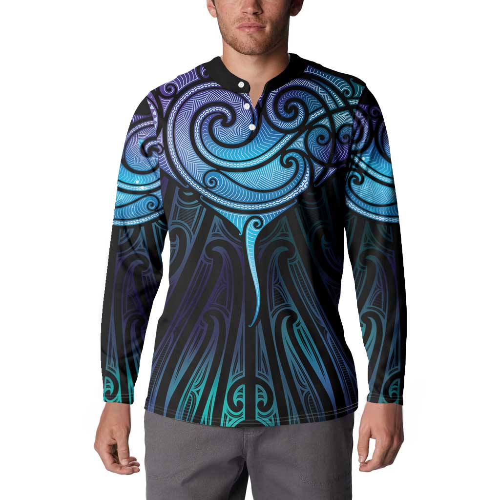 Aotearoa Maori Te Whai Rahi Button Sweatshirt Tala - Nowhere You Could Go That I Won't Be With You LT7 - Polynesian Pride