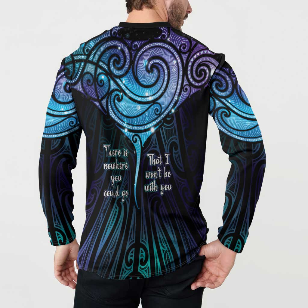 Aotearoa Maori Te Whai Rahi Button Sweatshirt Tala - Nowhere You Could Go That I Won't Be With You LT7 - Polynesian Pride