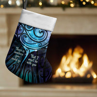 Aotearoa Maori Te Whai Rahi Christmas Stocking Tala - Nowhere You Could Go That I Won't Be With You LT7 Set of 2 Teal Purple - Polynesian Pride